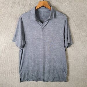 C9 Champion Shirt Mens Large Gray Space Dye Short Sleeve Performance Polo
